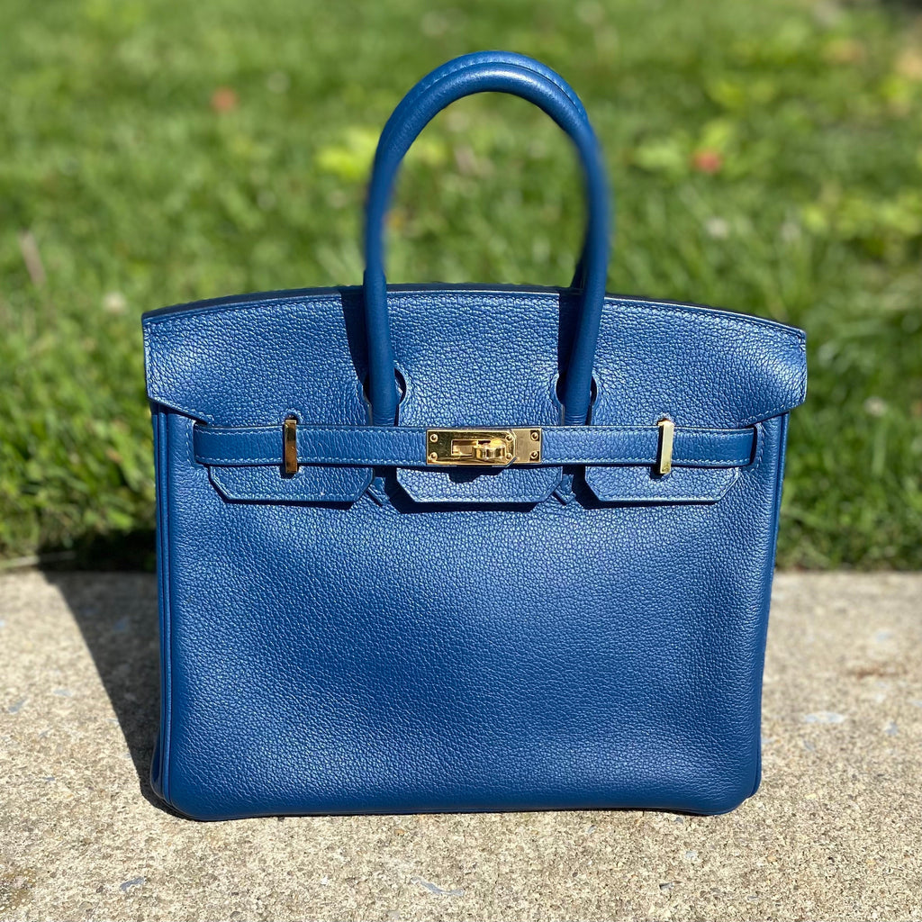 HERMÈS BIRKIN 25 TOGO LEATHER GOLD HARDWARE HANDBAG