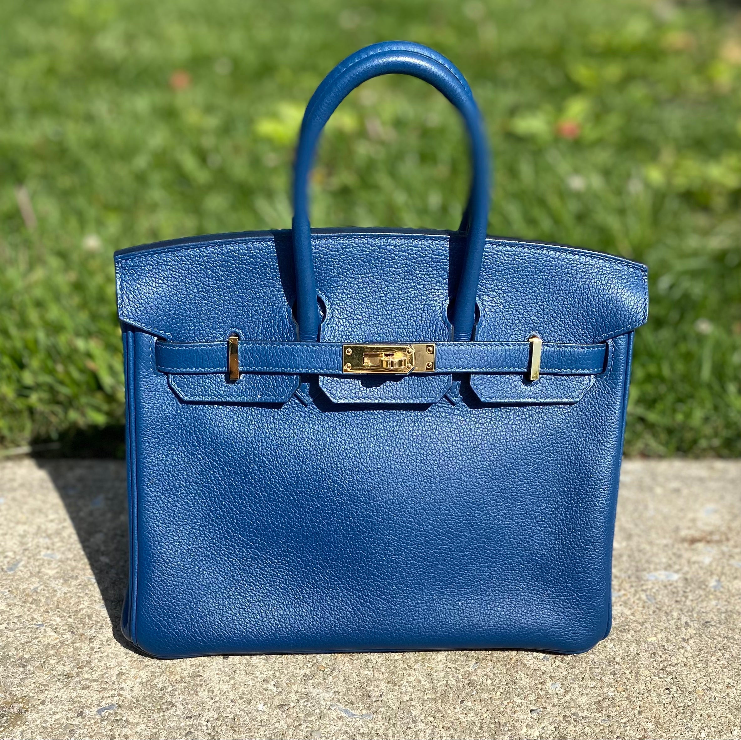 HERMÈS BIRKIN 25 TOGO LEATHER GOLD HARDWARE HANDBAG