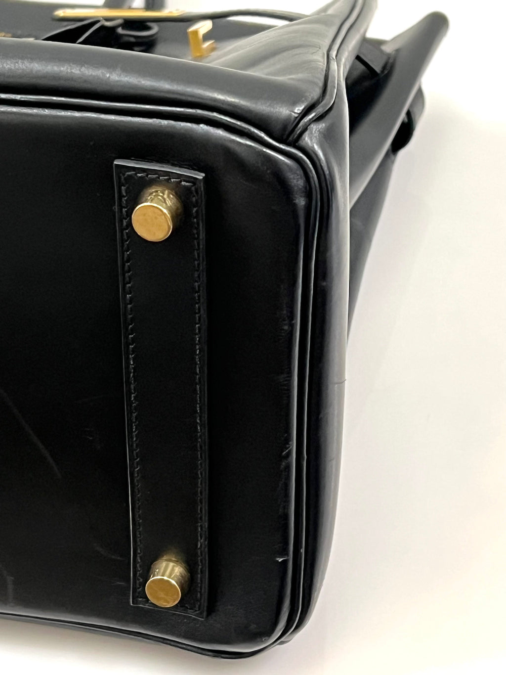HERMÈS BOX BIRKIN 30 LEATHER HANDBAG