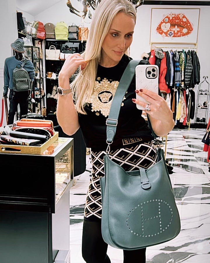 HERMÈS CLEMENCE EVELYNE III TGM SHOULDER BAG