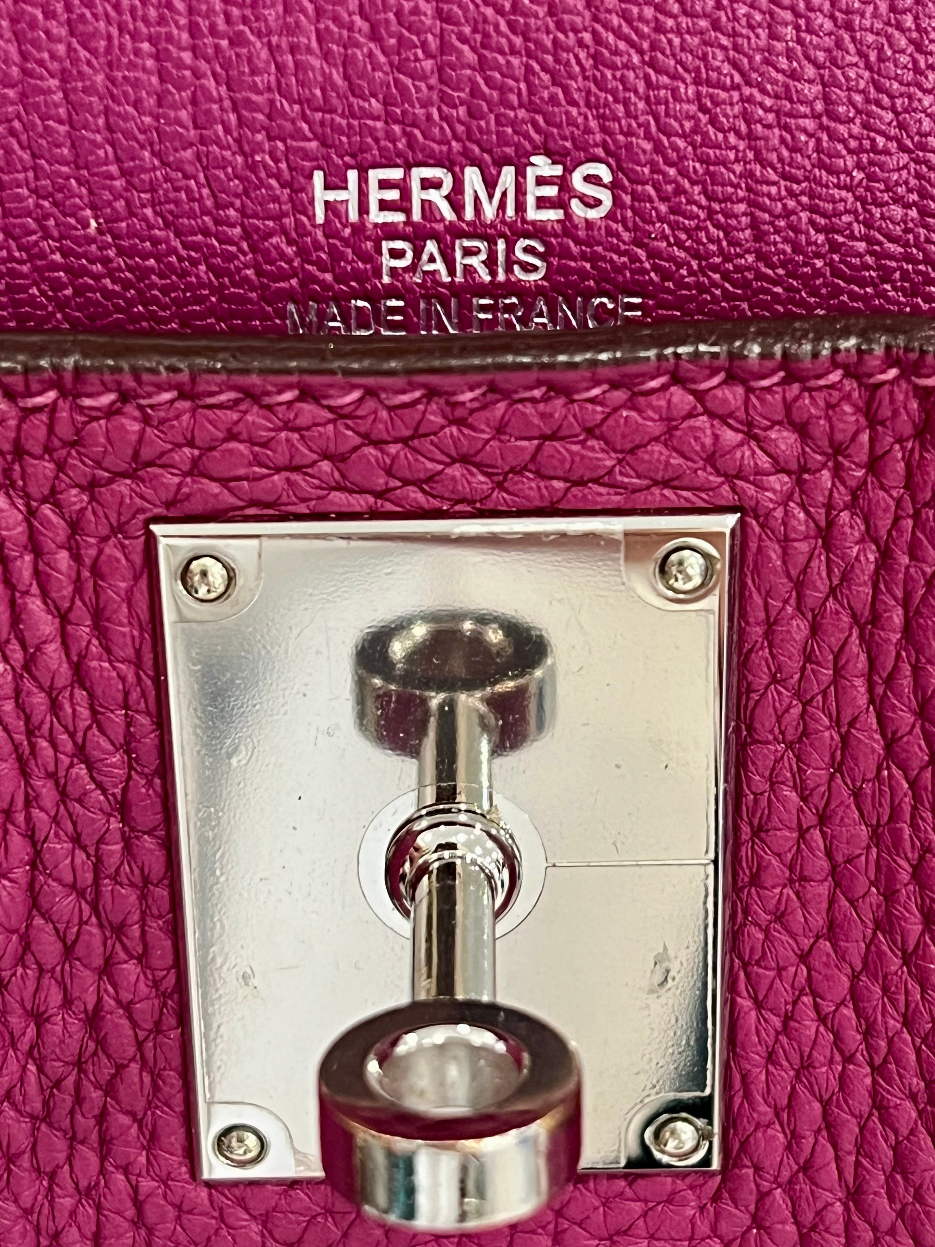 HERMÈS CLEMENCE LEATHER JYPSIERE 34 SHOULDER BAG
