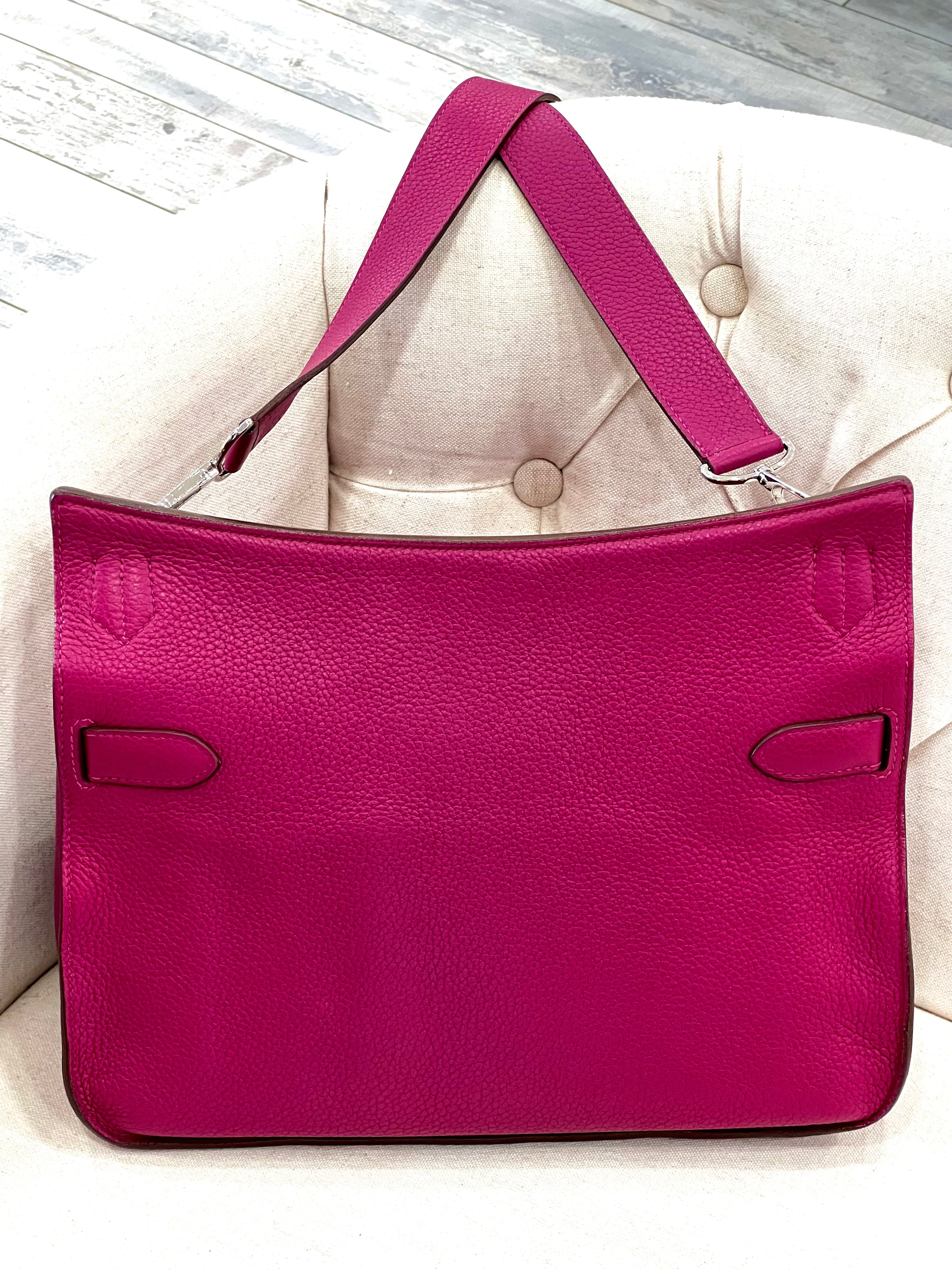 HERMÈS CLEMENCE LEATHER JYPSIERE 34 SHOULDER BAG