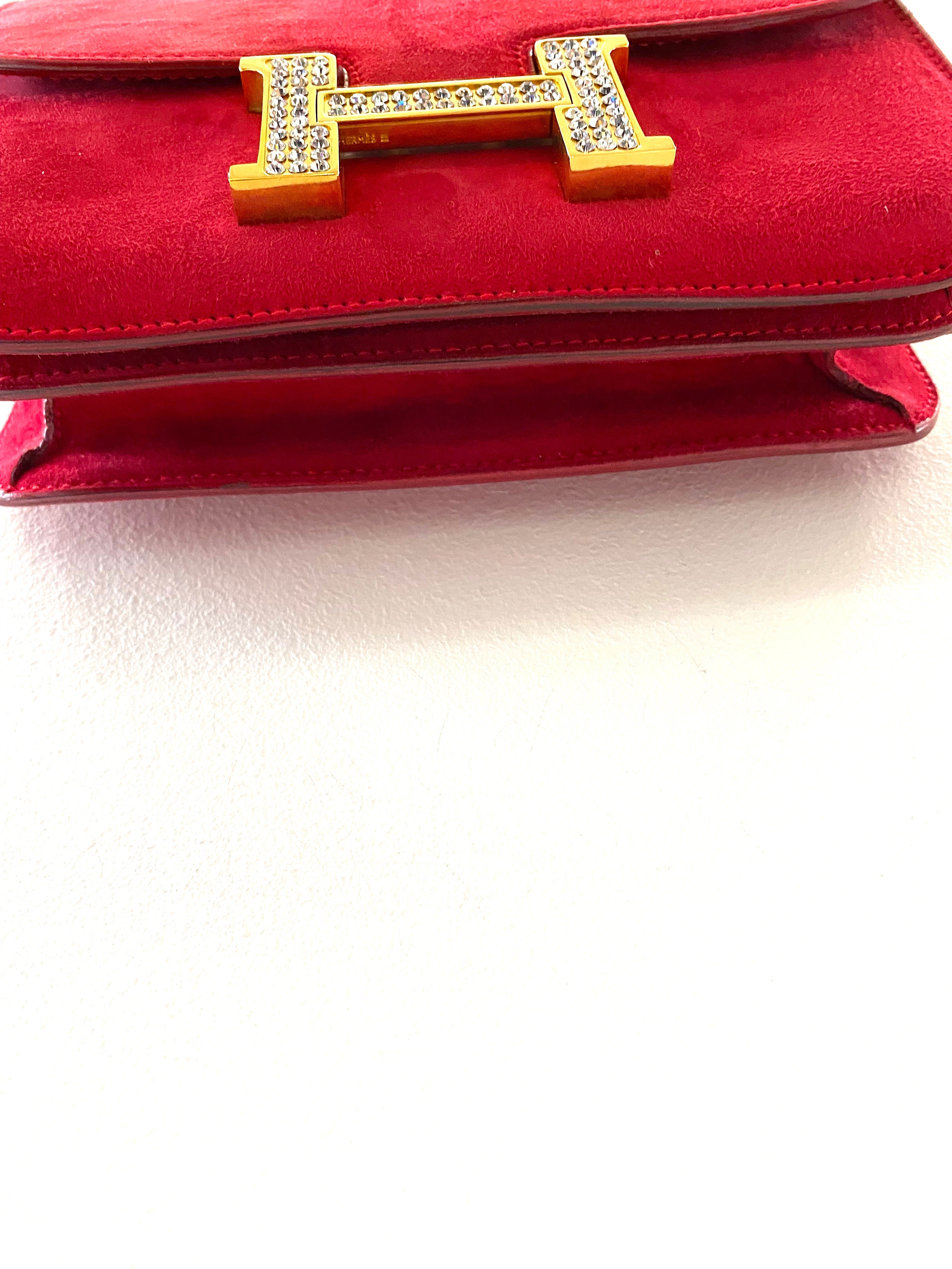 HERMÈS CONSTANCE 18 ROUGE SHOULDER BAG