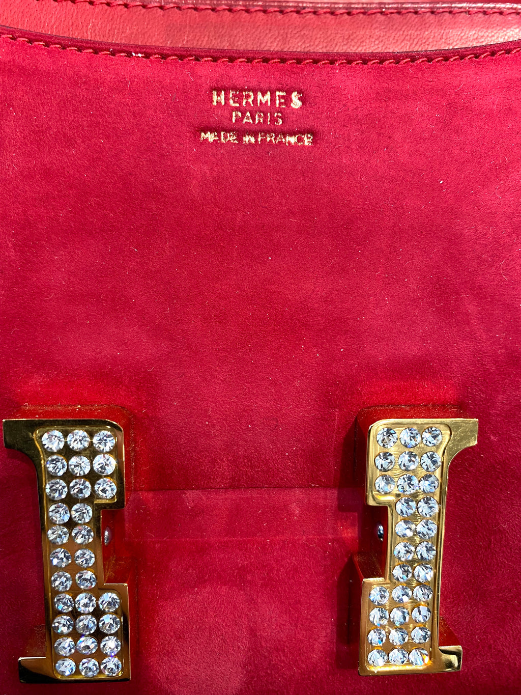 HERMÈS CONSTANCE 18 ROUGE SHOULDER BAG