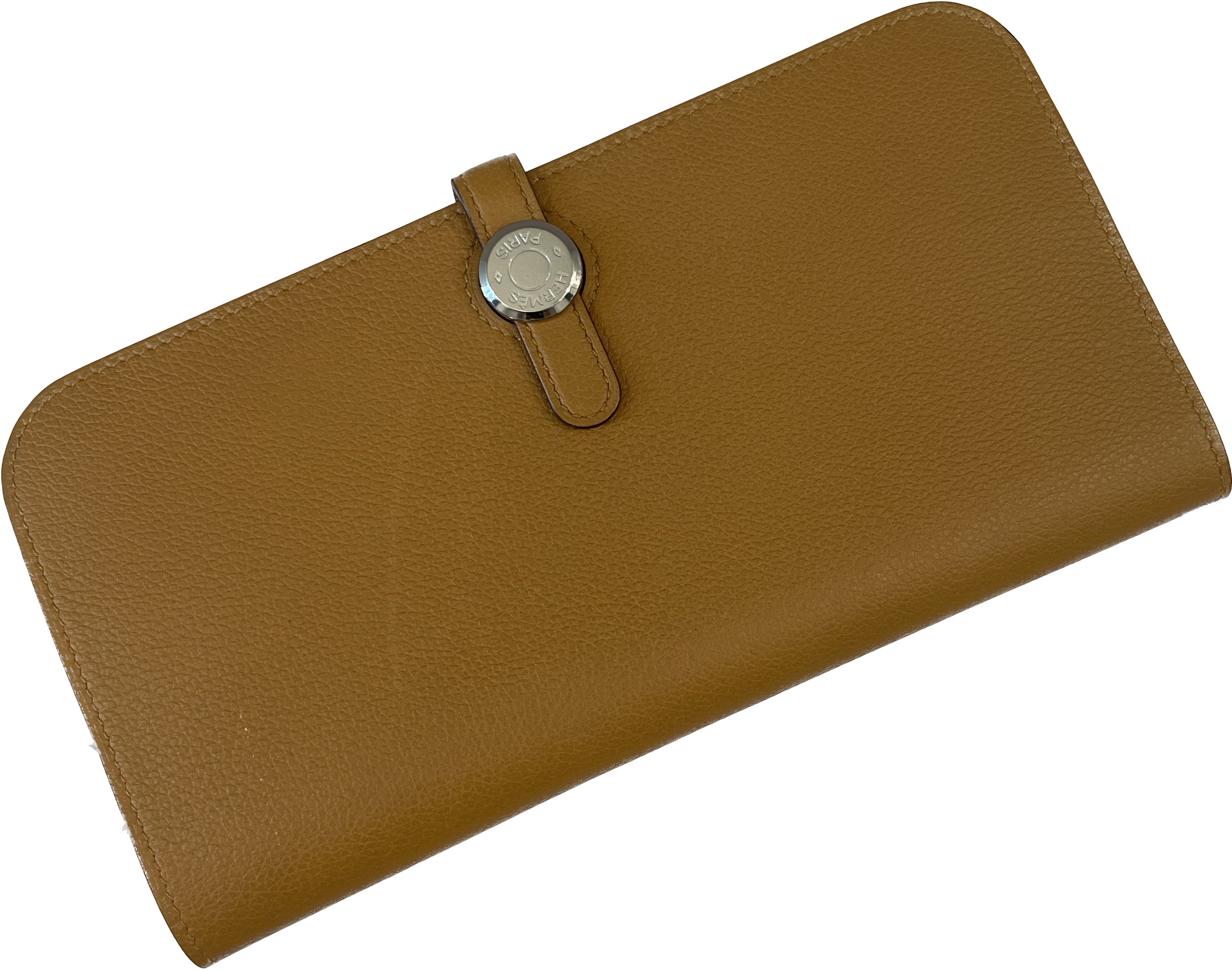 HERMÈS DOGON LEATHER LONG WALLET
