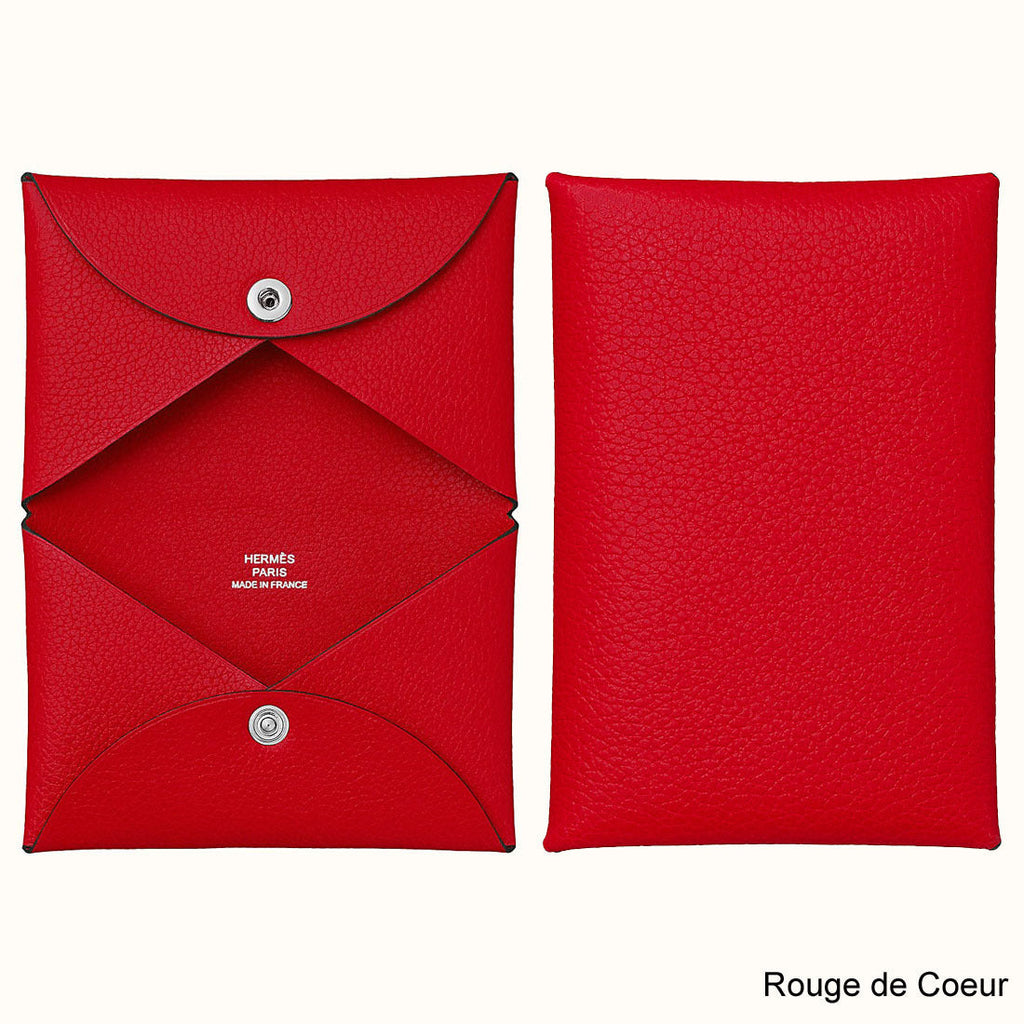 HERMÈS EPSOM LEATHER CALVI DUO CARD HOLDER