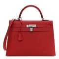 HERMÈS KELLY 32 EPSOM LEATHER ROUGE BAG