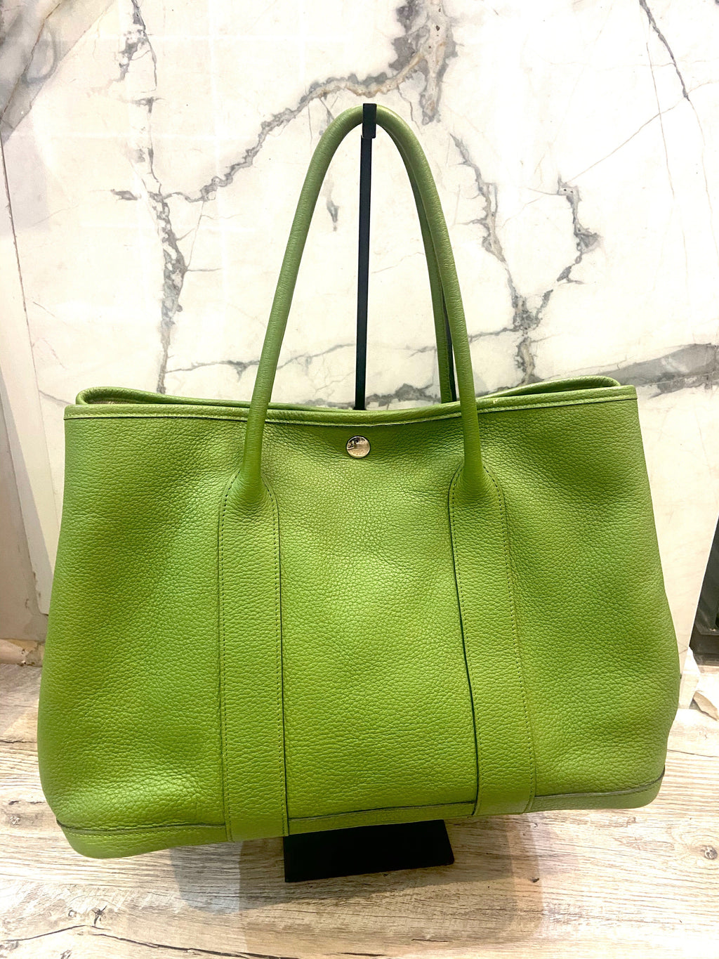 HERMÈS PELOUSE TOGO LEATHER GARDEN PARTY MM TOTE BAG