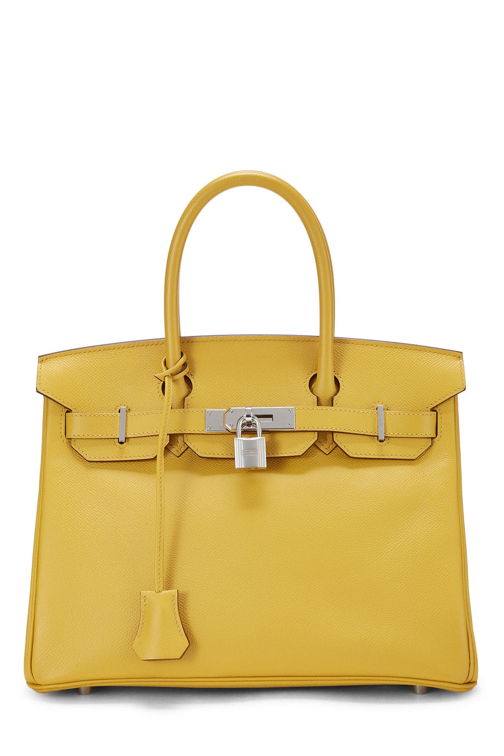 HERMÈS EPSOM LEATHER JAUNE AMBRE BIRKIN 30 HANDBAG