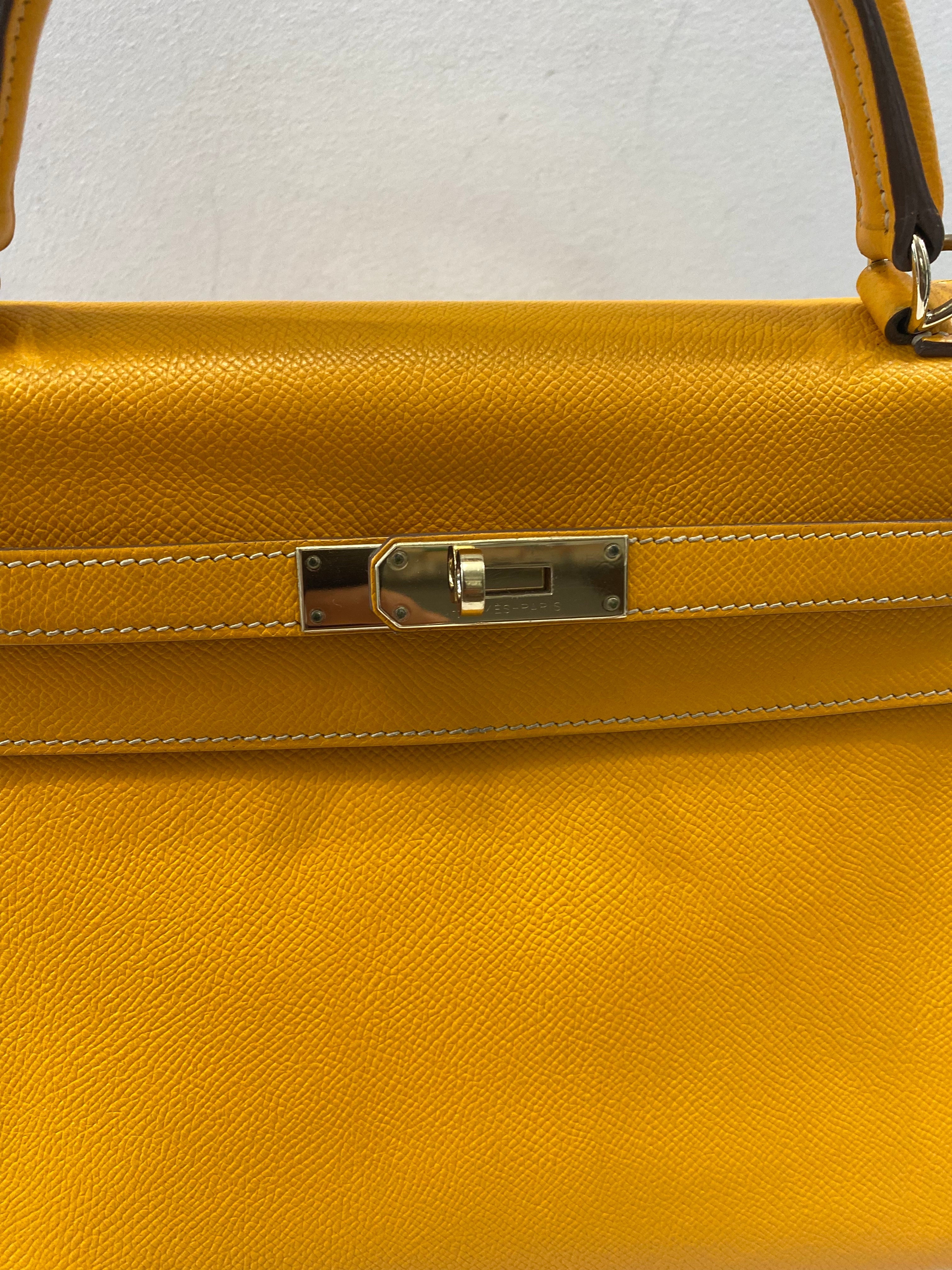 HERMÈS EPSOM LEATHER KELLY 28 SELLIER