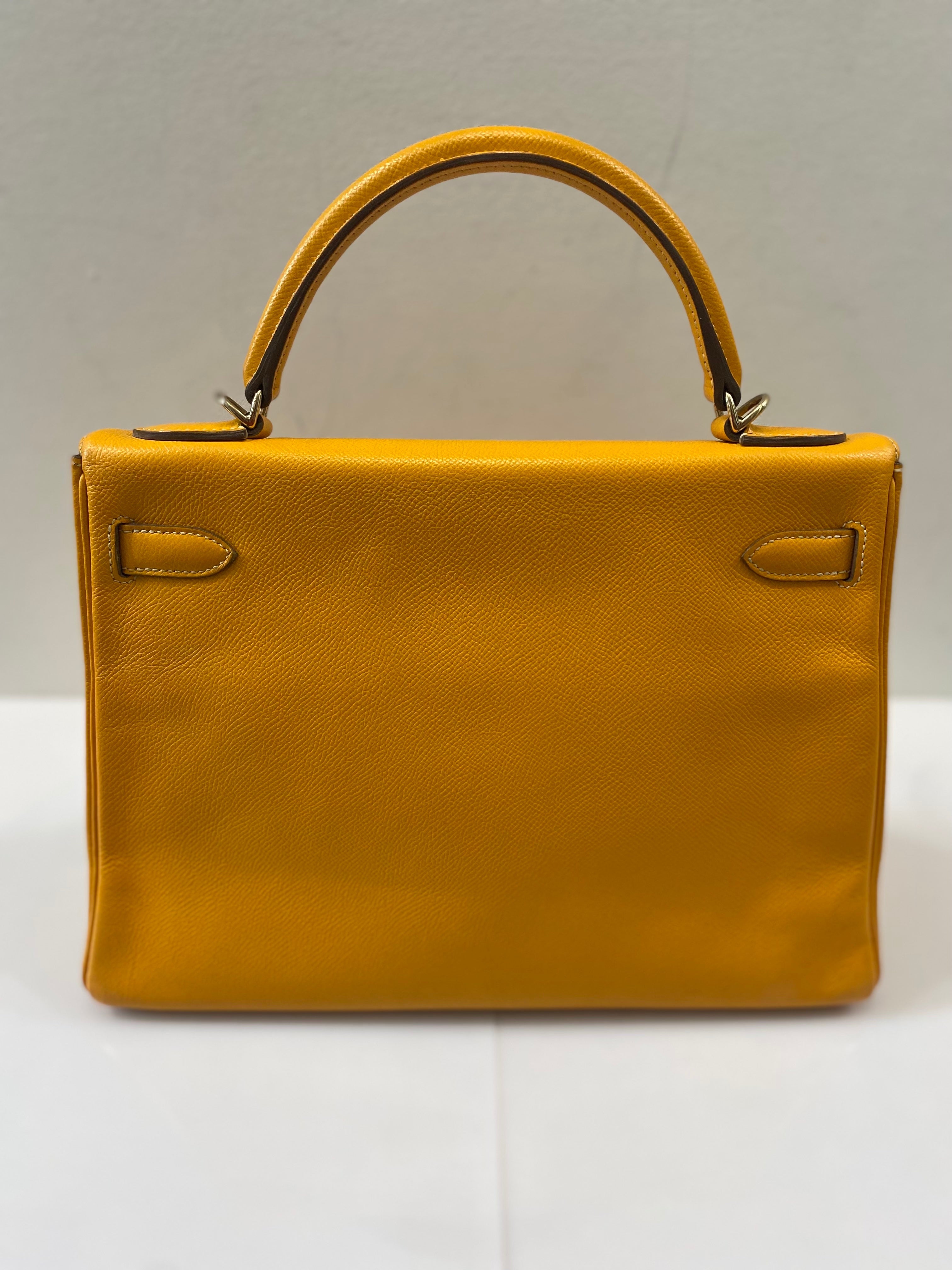 HERMÈS EPSOM LEATHER KELLY 28 SELLIER