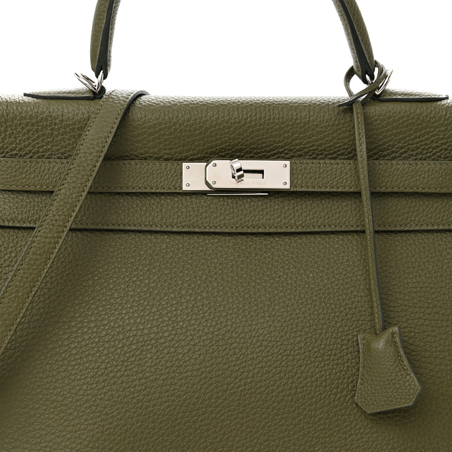 HERMÈS KELLY RETOURNE 32 VERT VERONESE TOGO LEATHER SHOULDER BAG