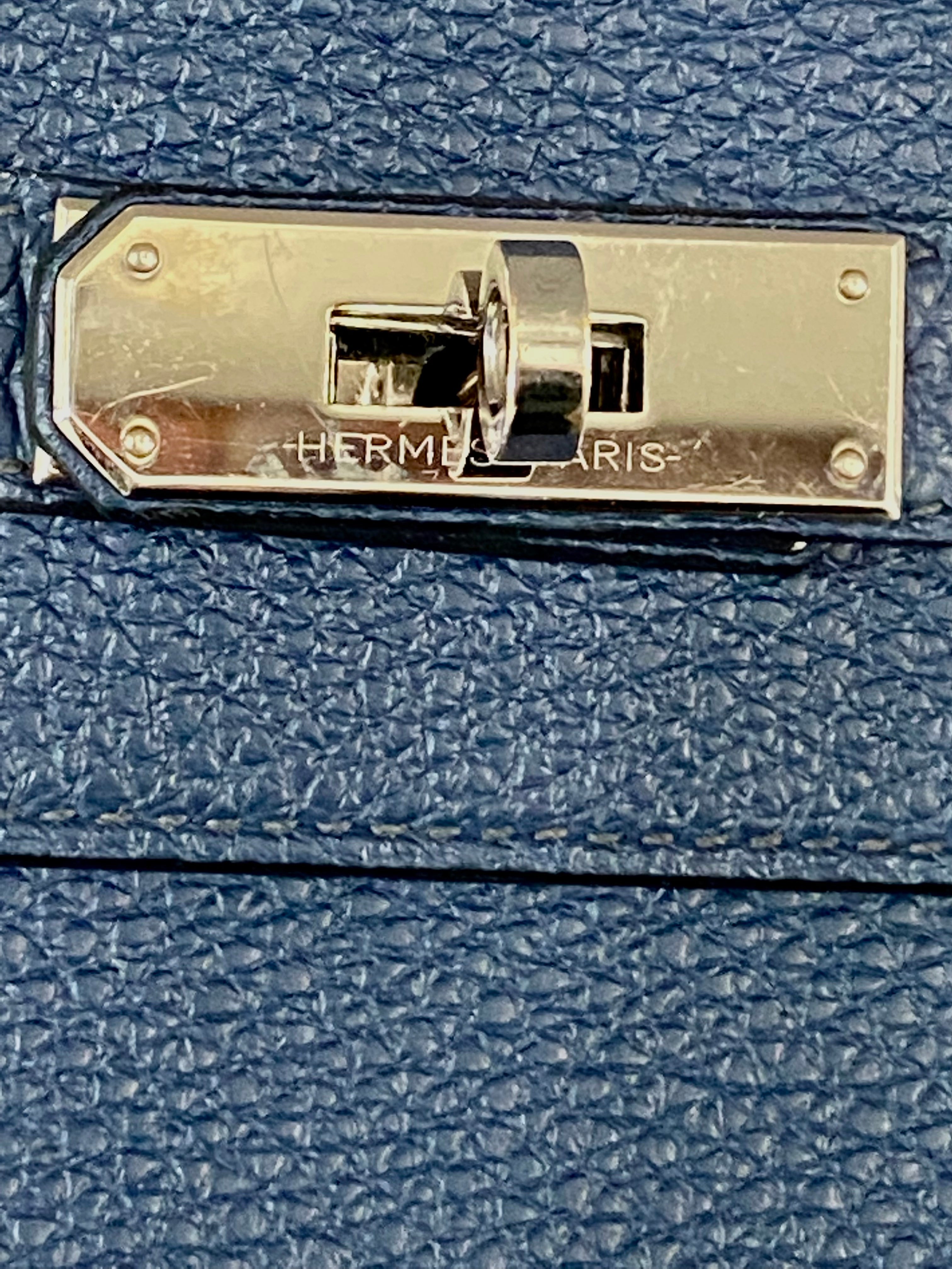 HERMÈS KELLY DEPECHES 25 TOGO LEATHER POUCH/CUTCH BAG