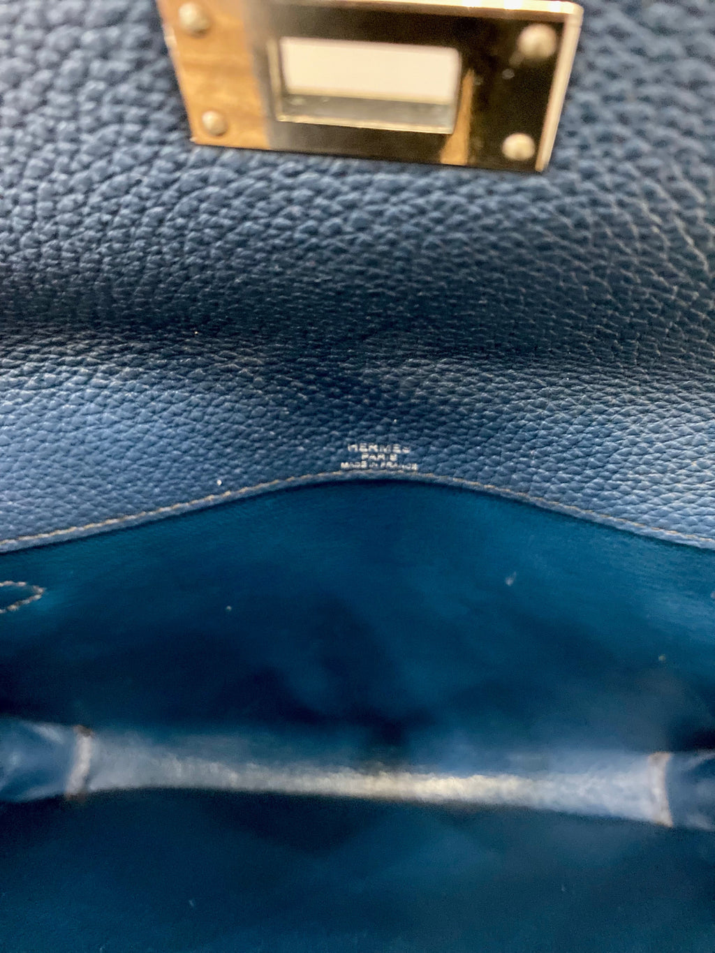 HERMÈS KELLY DEPECHES 25 TOGO LEATHER POUCH/CUTCH BAG