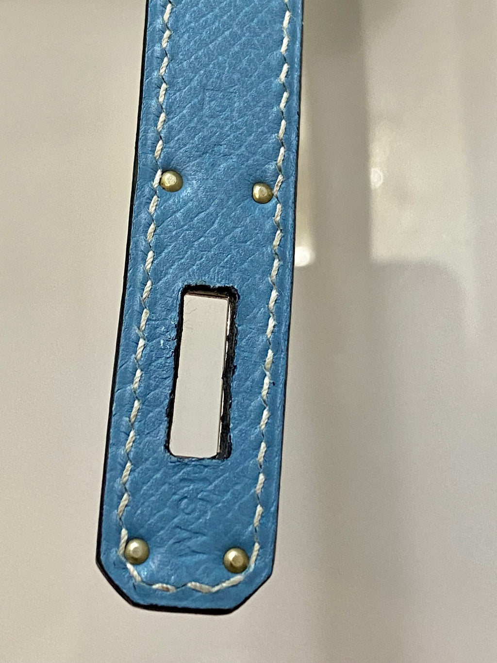 HERMÈS KELLY SELLIER 35 EPSOM LEATHER IN BLUE JEAN-HS