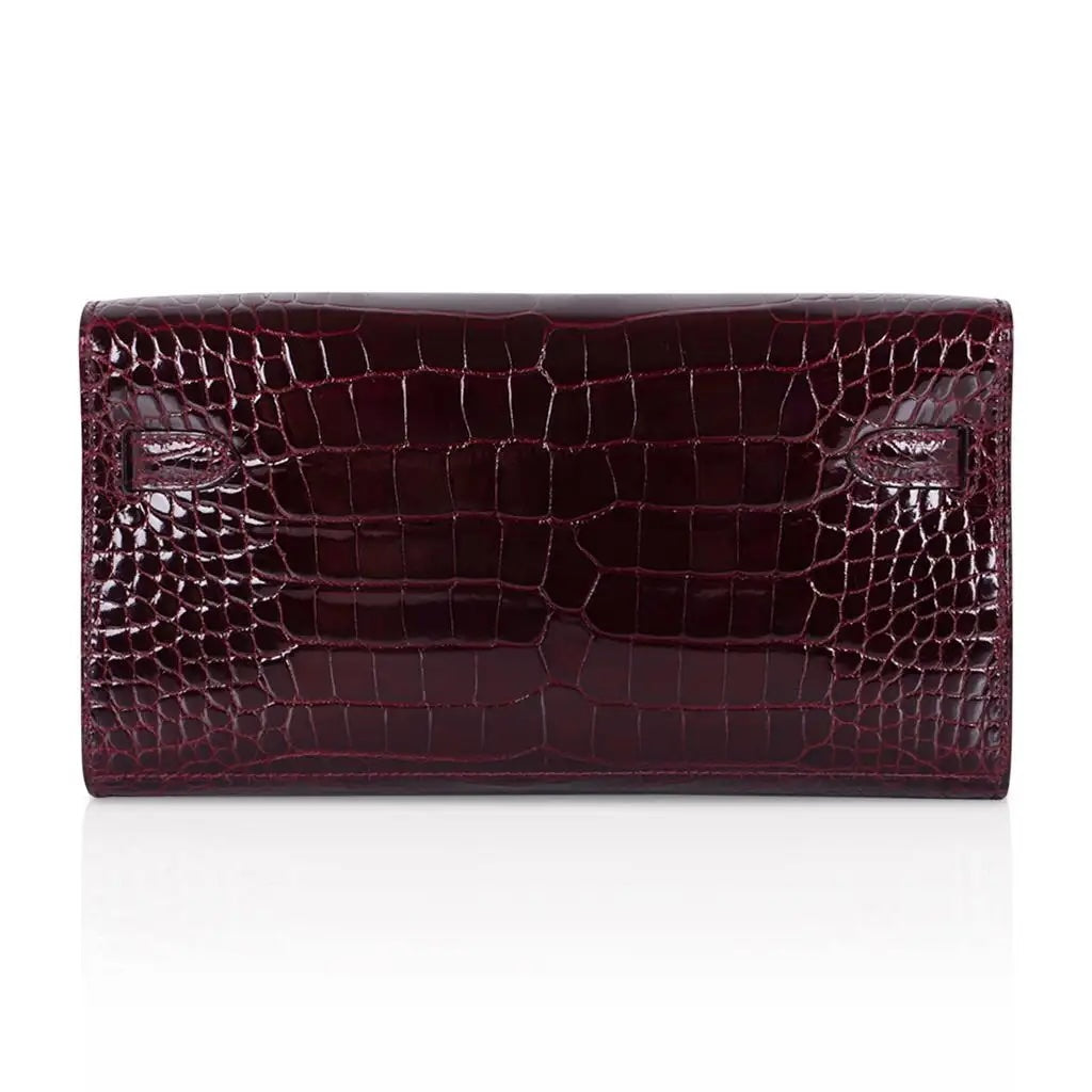 HERMÈS KELLY CLASSIQUE TO GO ALLIGATOR LEATHER WALLET