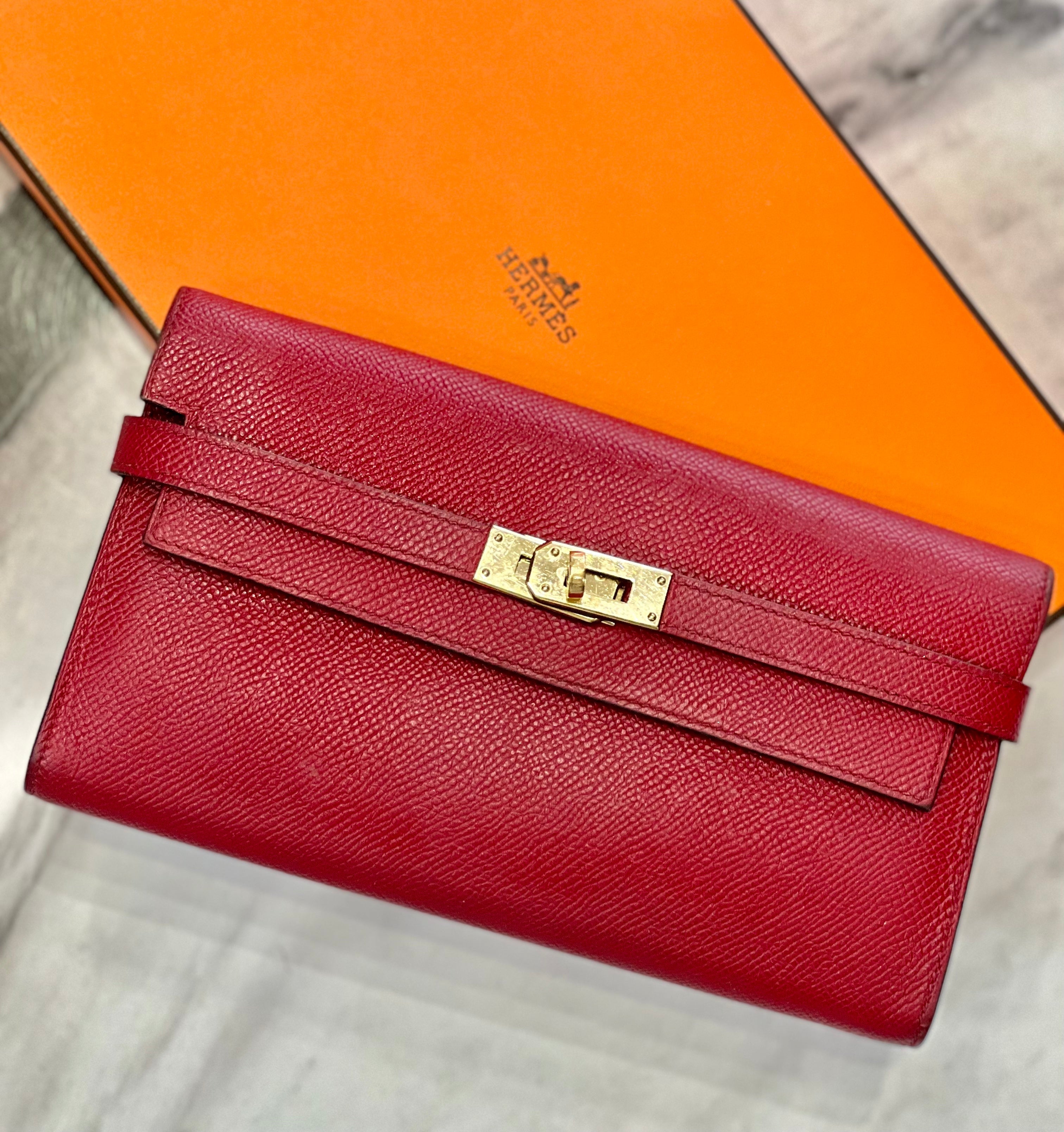 HERMÈS KELLY WALLET EPSOM LEATHER