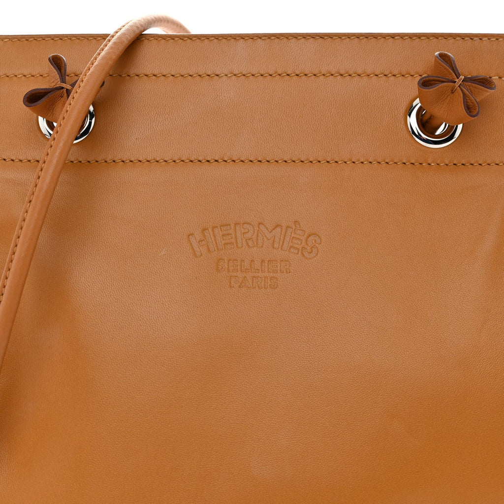 HERMÈS ALINE MILO SWIFT LAMBSKIN LEATHER MINI BAG JAUNE D'OR