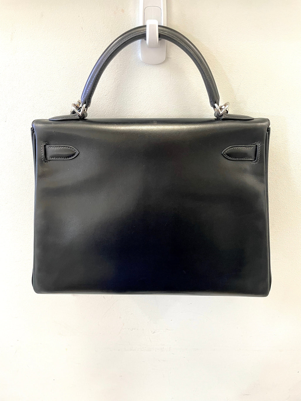 HERMÈS PHW KELLY 32 SWIFT LEATHER SHOULDER BAG