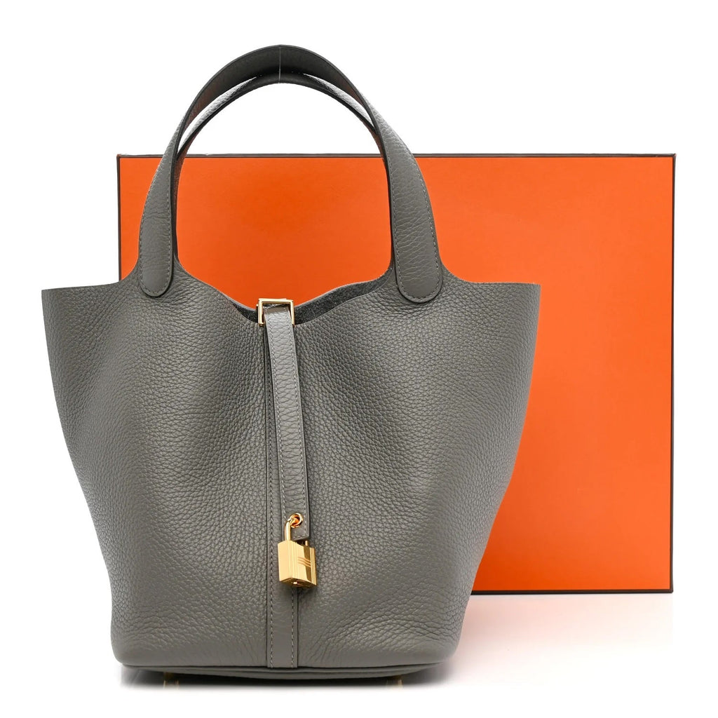 HERMÈS TAURILLON CLEMENCE PICOTIN LOCK 22 MM TOTE BAG