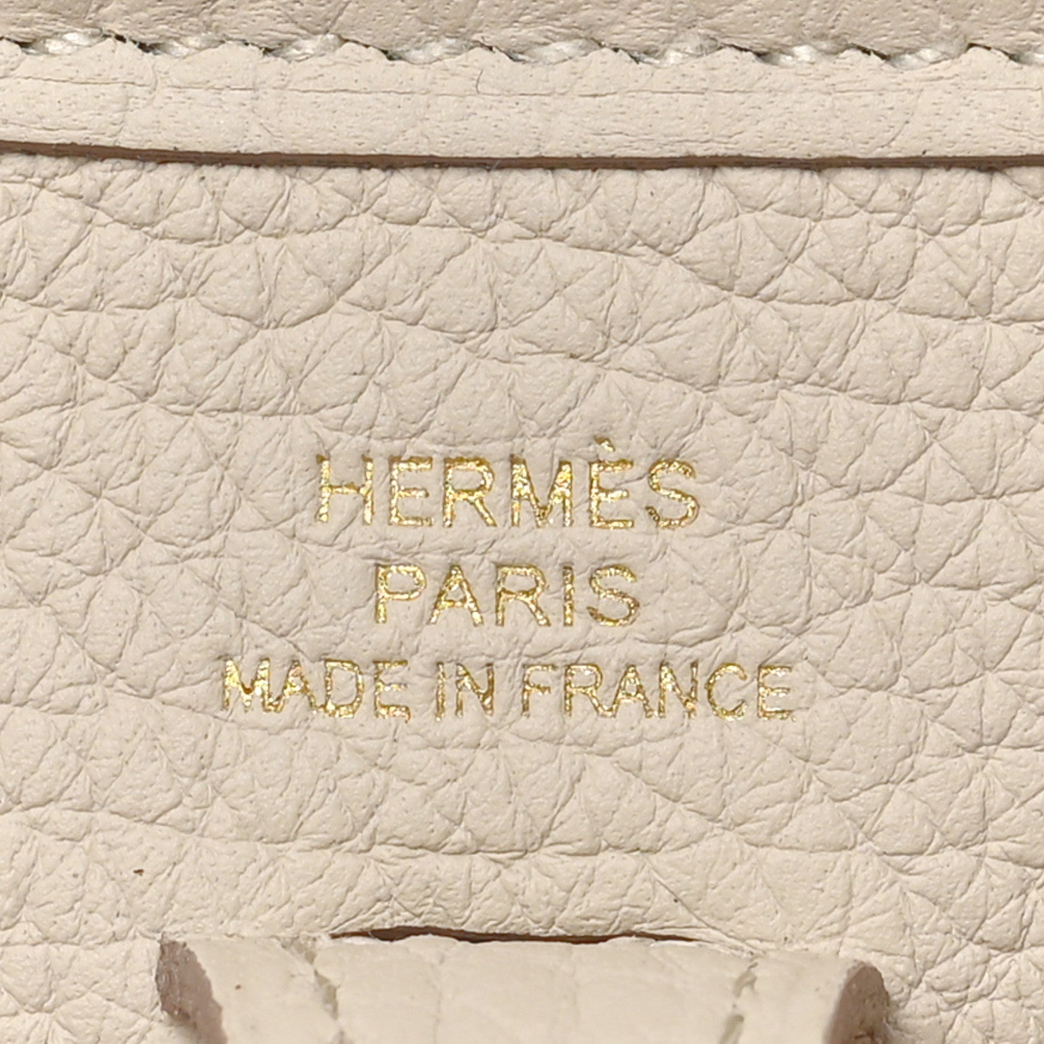 HERMÈS AMAZONE EVELYNE TAURILLON CLEMENCE LEATHER TPM BETON CROSSBODY