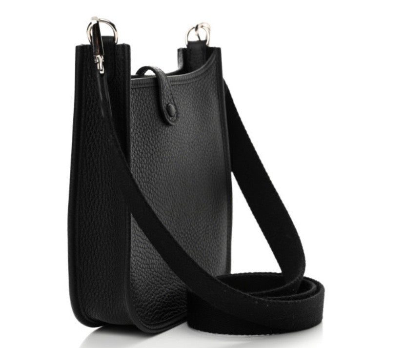 HERMÈS EVELYNE TPM TAURILLON CLEMENCE LEATHER CROSSBODY