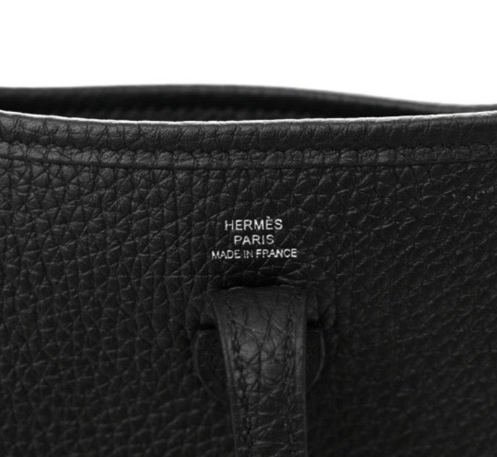 HERMÈS EVELYNE TPM TAURILLON CLEMENCE LEATHER CROSSBODY