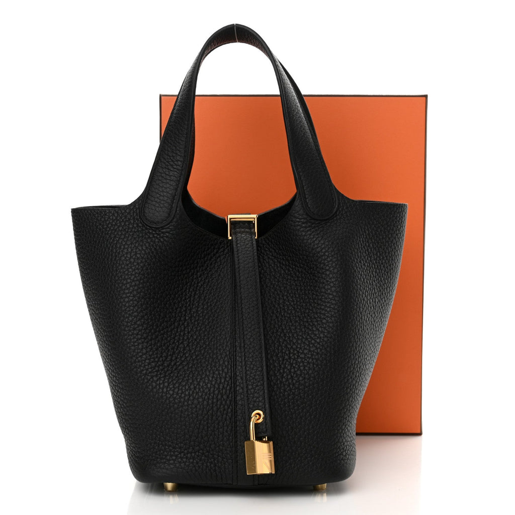 HERMÈS TAURILLON CLEMENCE LEATHER PICOTIN LOCK 18 BAG