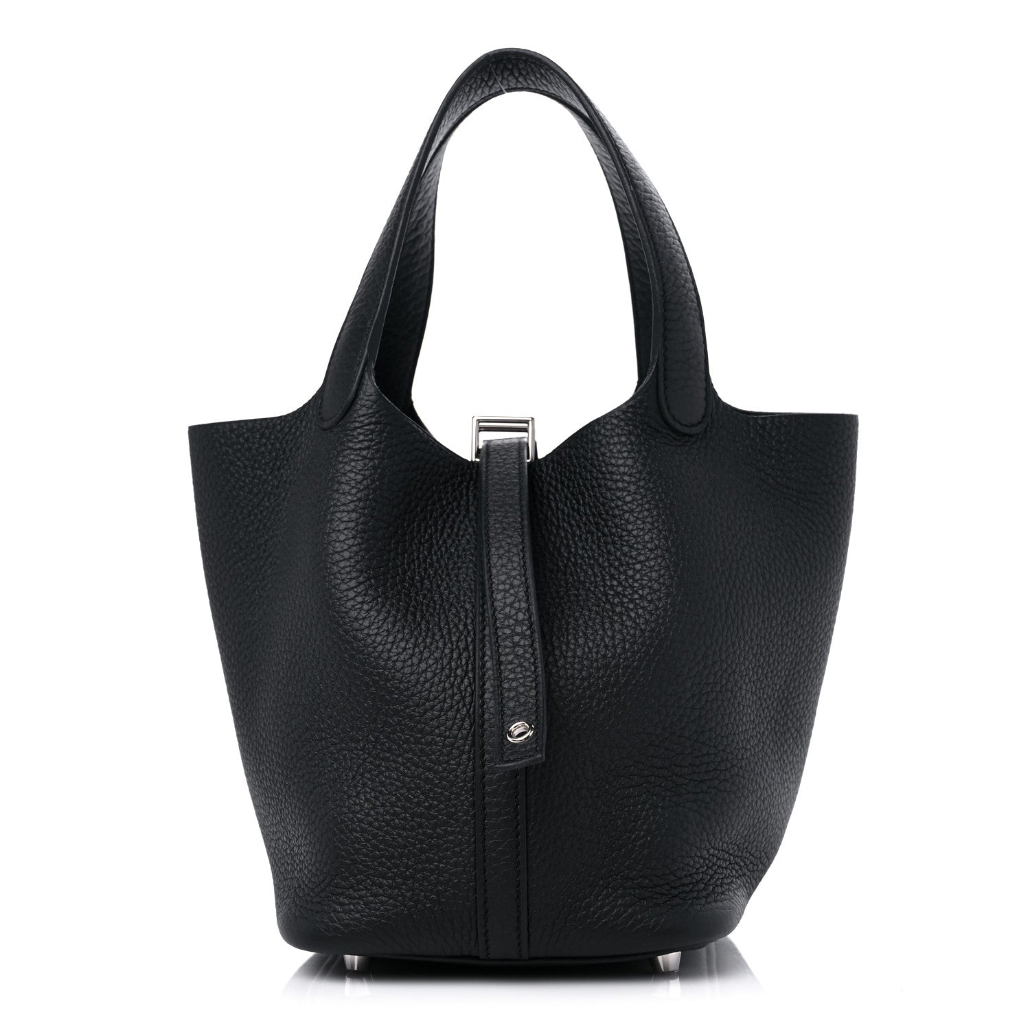 HERMÈS PITCOTIN LOCK 22 CLEMENCE LEATHER BAG
