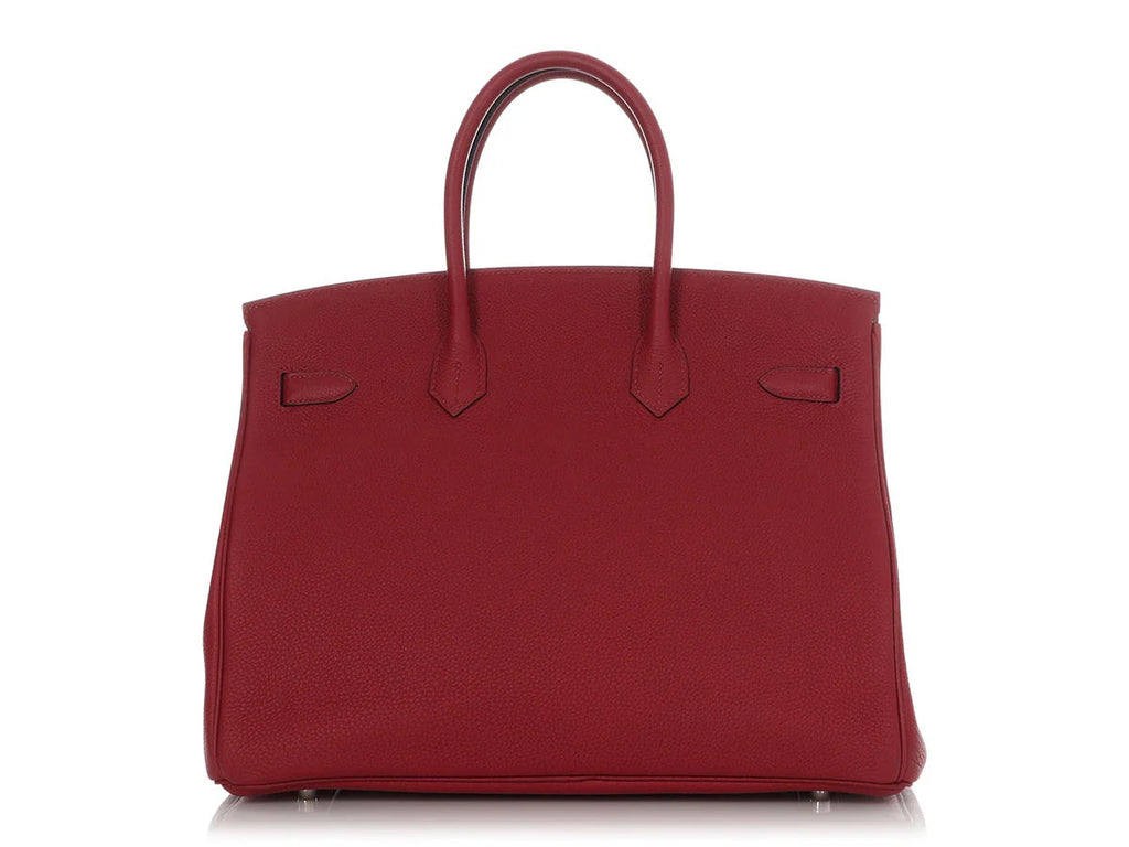 HERMÈS ROUGE GRENAT TOGO LEATHER BIRKIN 35 HANDBAG