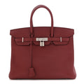 HERMÈS ROUGE GRENAT TOGO LEATHER BIRKIN 35 HANDBAG