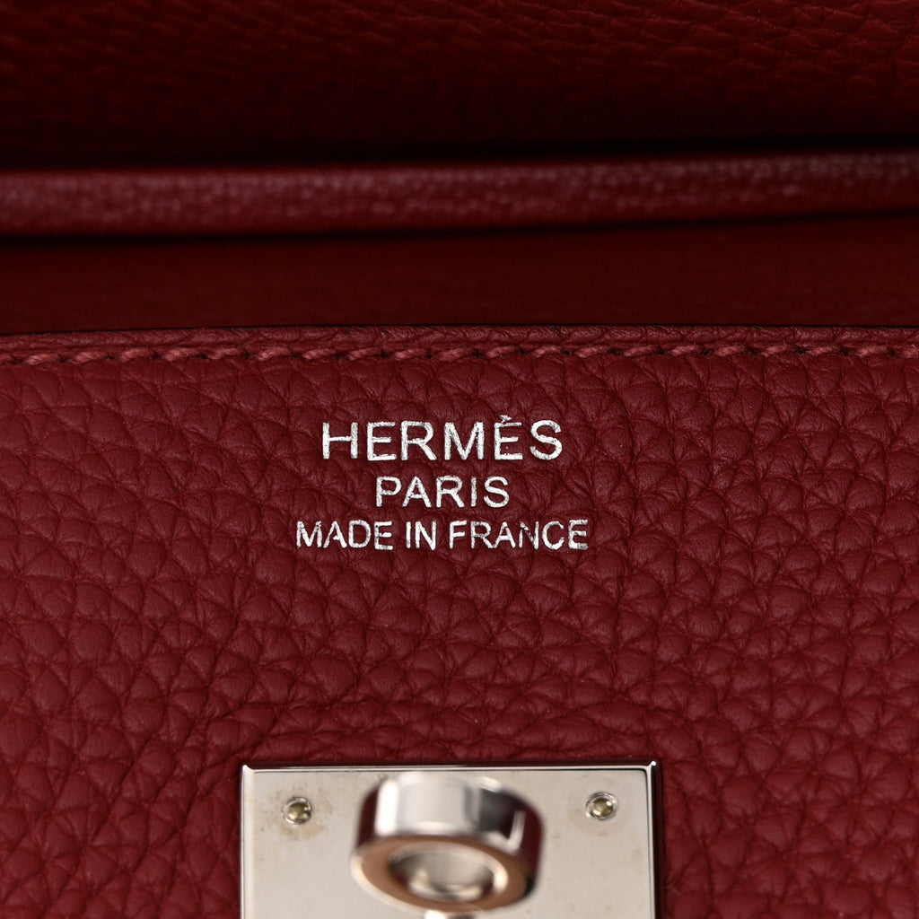 HERMÈS ROUGE GRENAT TOGO LEATHER BIRKIN 35 HANDBAG