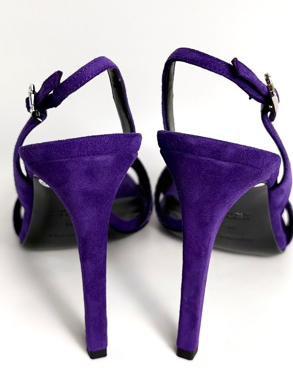 HERMÈS SUEDE GOATSKIN LEATHER HOLY 105 SANDALS