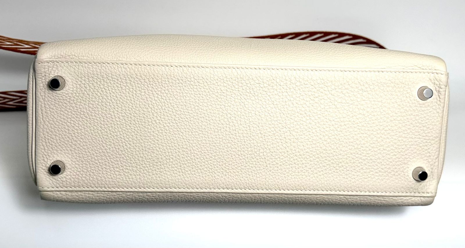 HERMÈS KELLY 32 RETOURNE “AU GALOP” TOGO LEATHER BAG