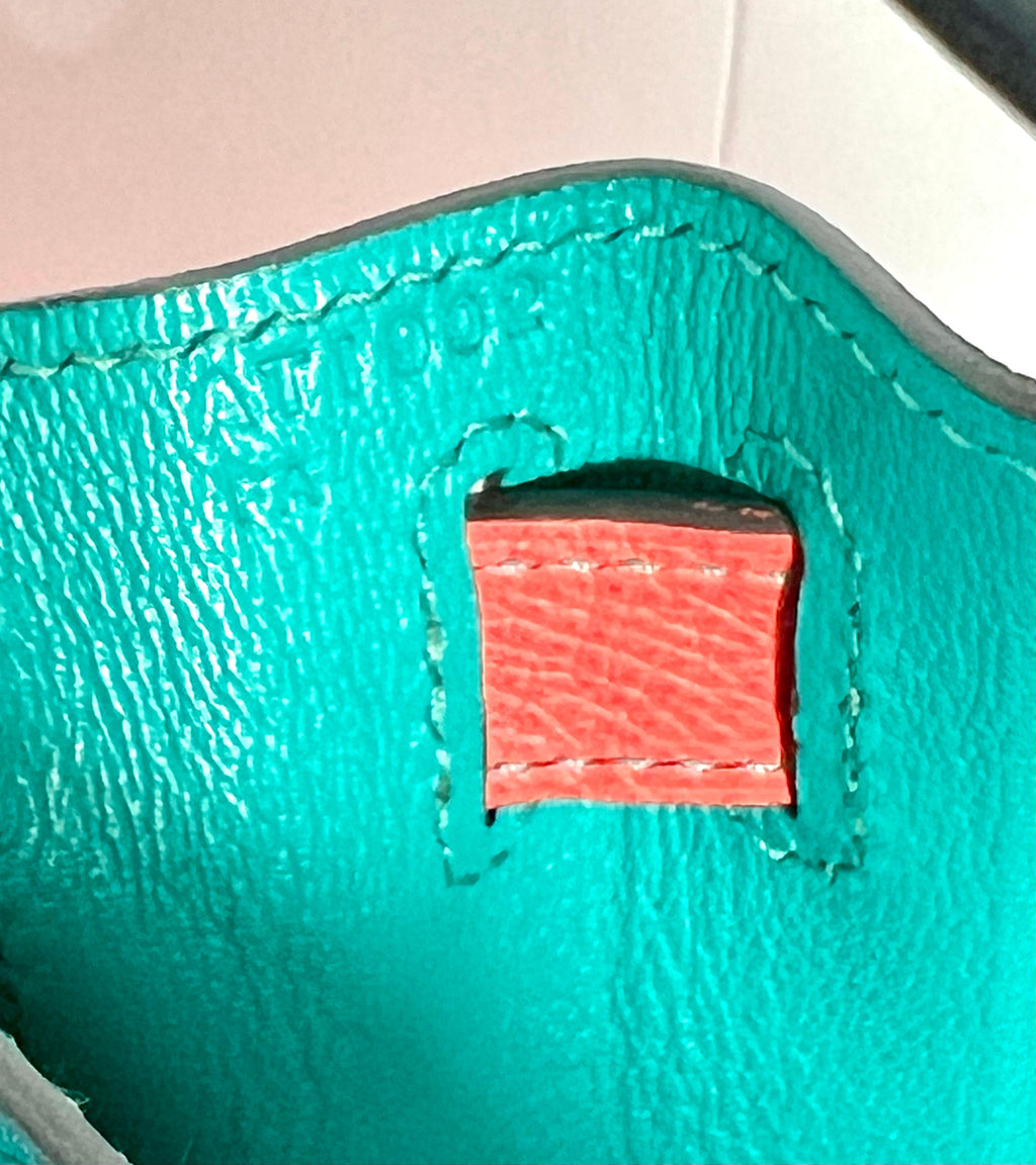 HERMÈS KELLY SELLIER 28 BLEU PAON AND ROSE JAIPUR EPSOM SPECIAL ORDER BAG