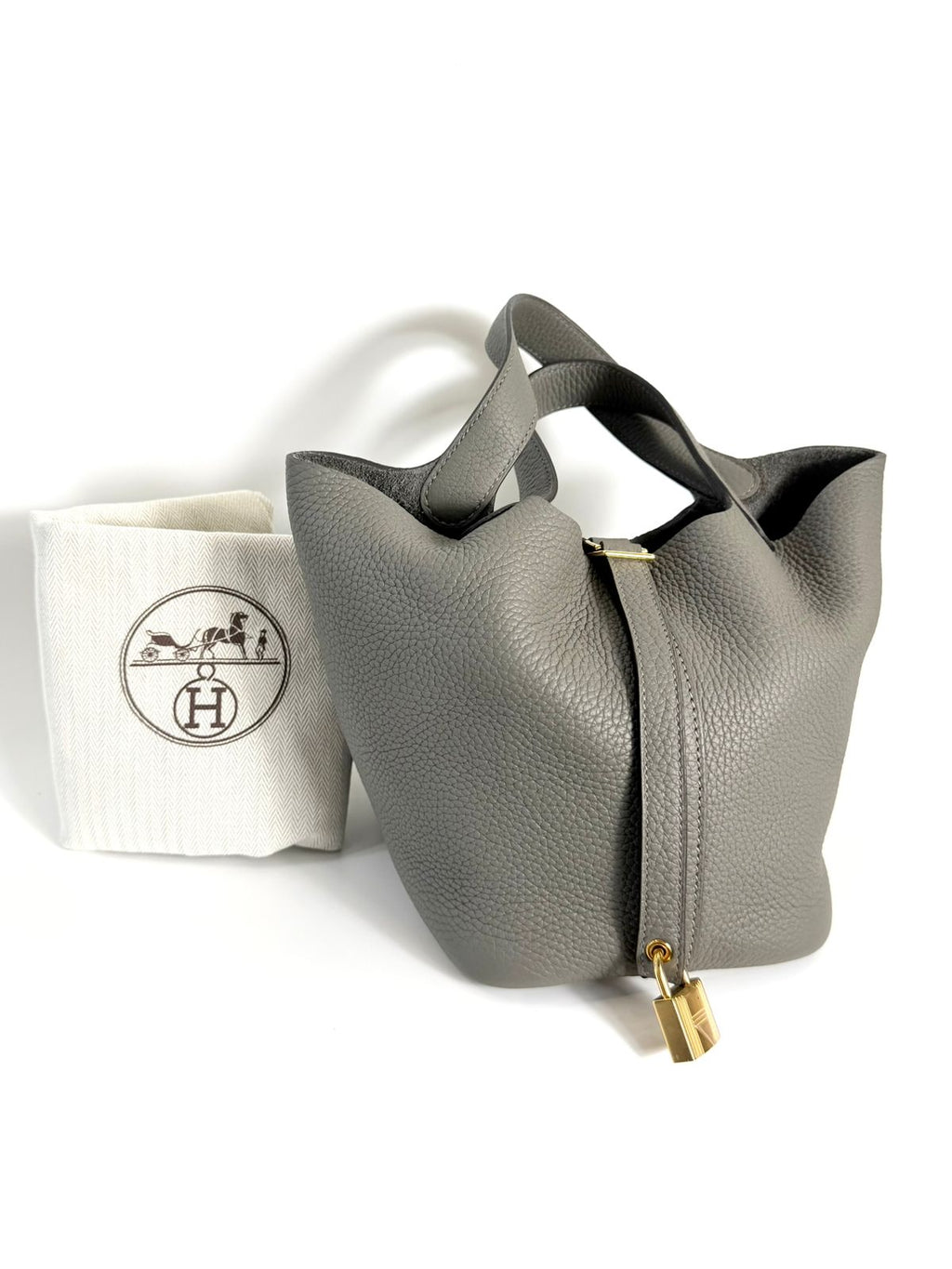 HERMÈS TAURILLON CLEMENCE PICOTIN LOCK 22 MM TOTE BAG