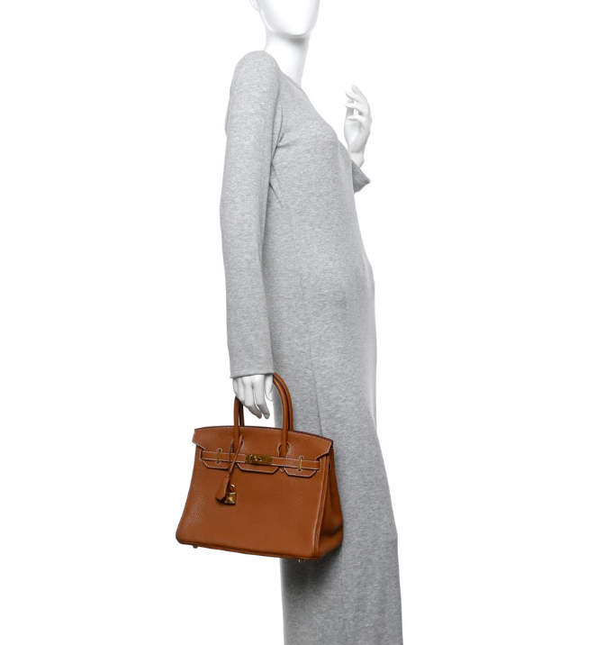 HERMÈS TOGO LEATHER BIRKIN 30 HANDBAG