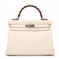 HERMÈS KELLY 32 RETOURNE “AU GALOP” TOGO LEATHER BAG