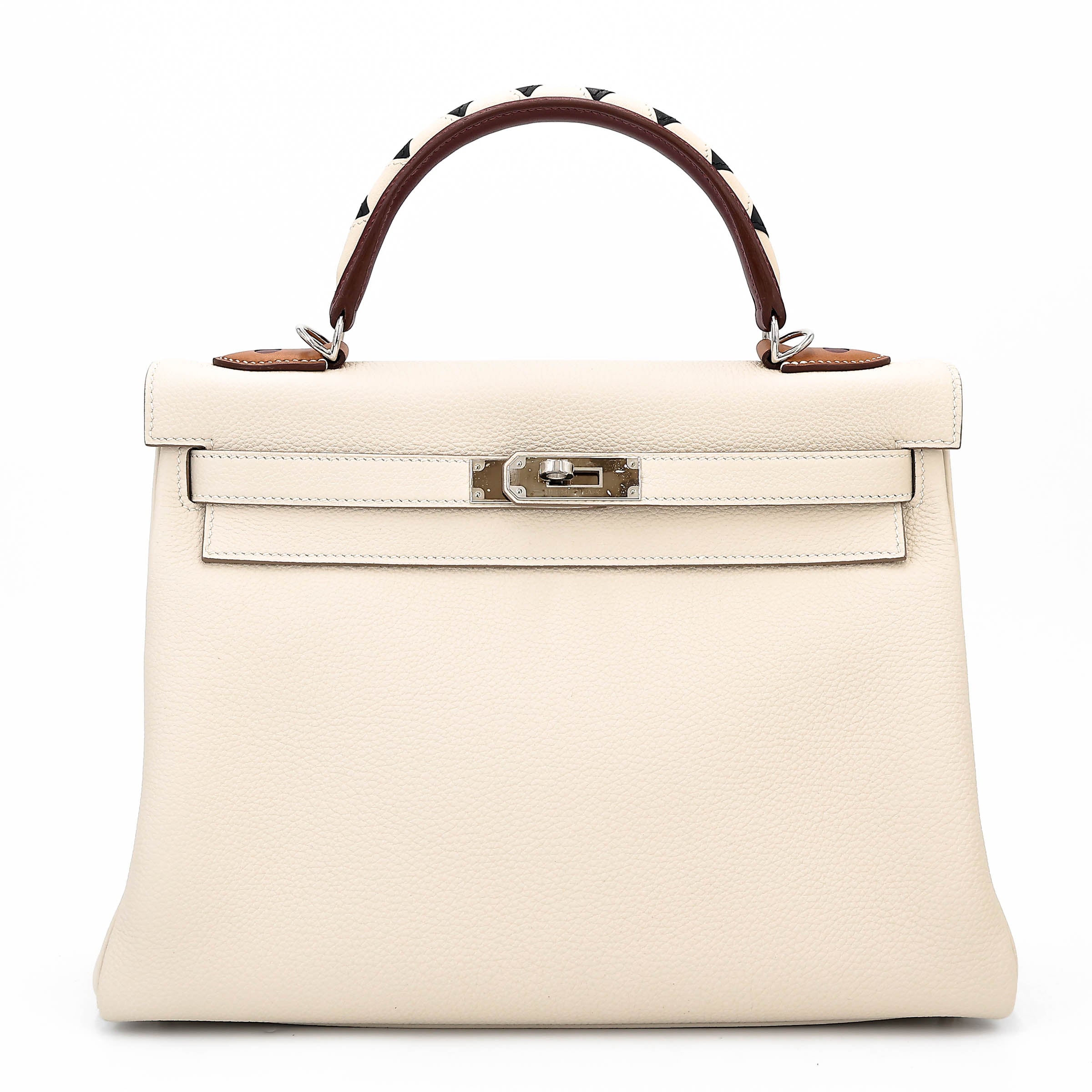 HERMÈS KELLY 32 RETOURNE “AU GALOP” TOGO LEATHER BAG