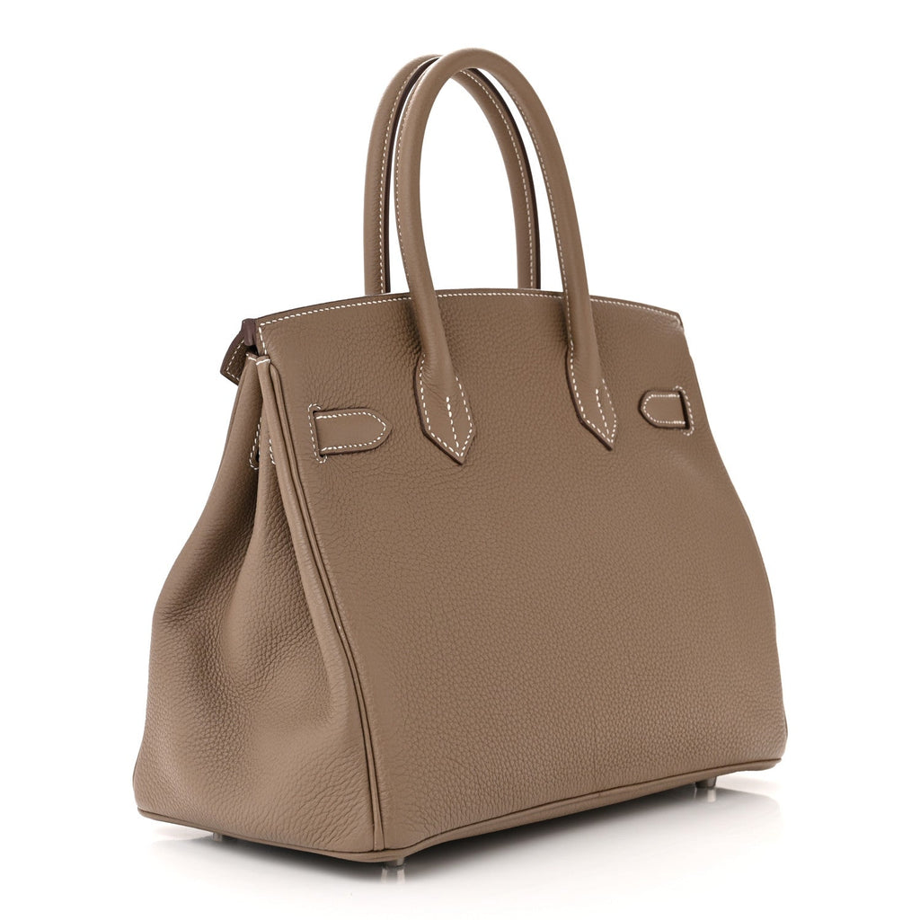 HERMÈS TOGO LEATHER BIRKIN 30 ETOUPE HANDBAG
