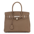 HERMÈS TOGO LEATHER BIRKIN 30 ETOUPE HANDBAG