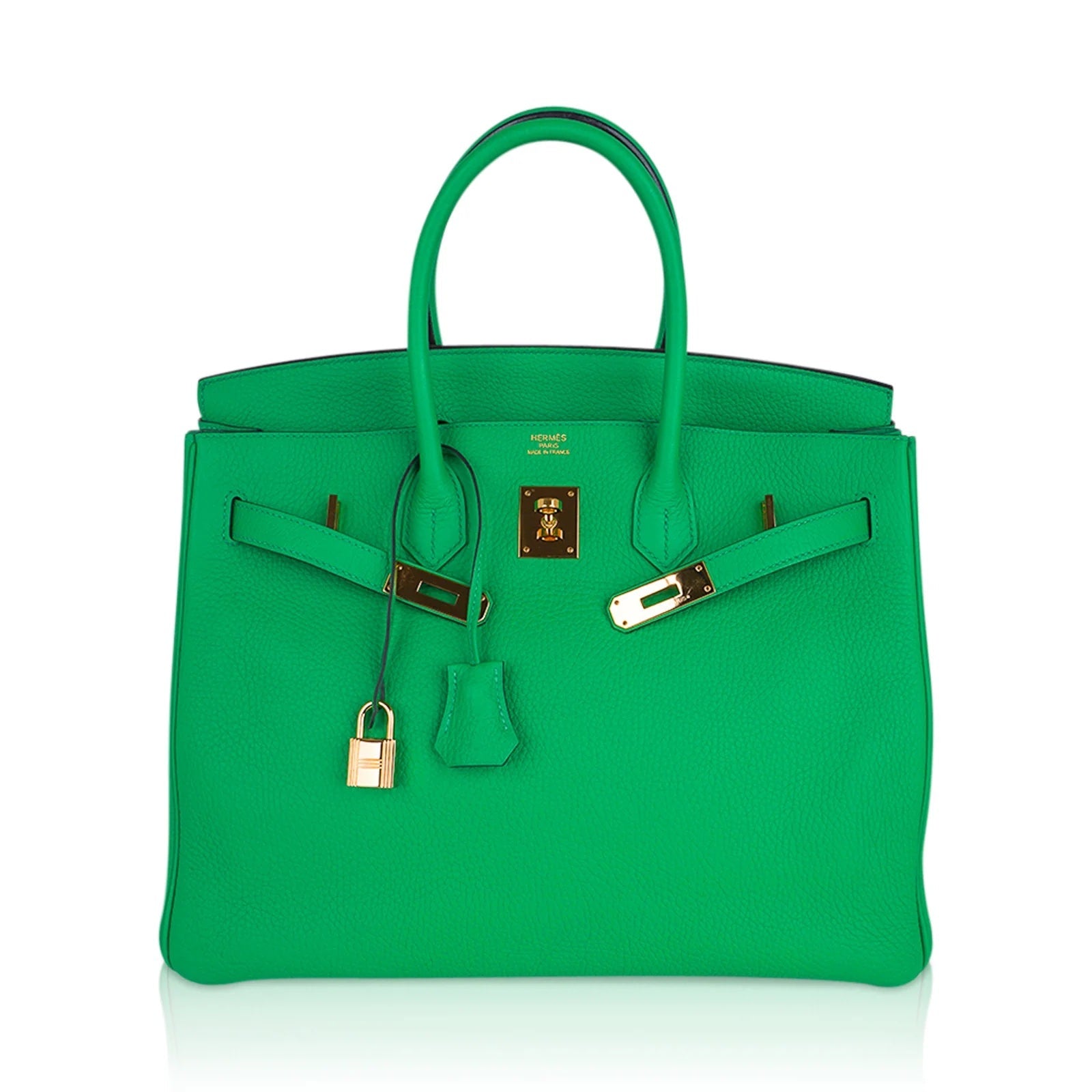 HERMÈS BIRKIN 35 BAMBOO TOGO LEATHER HANDBAG