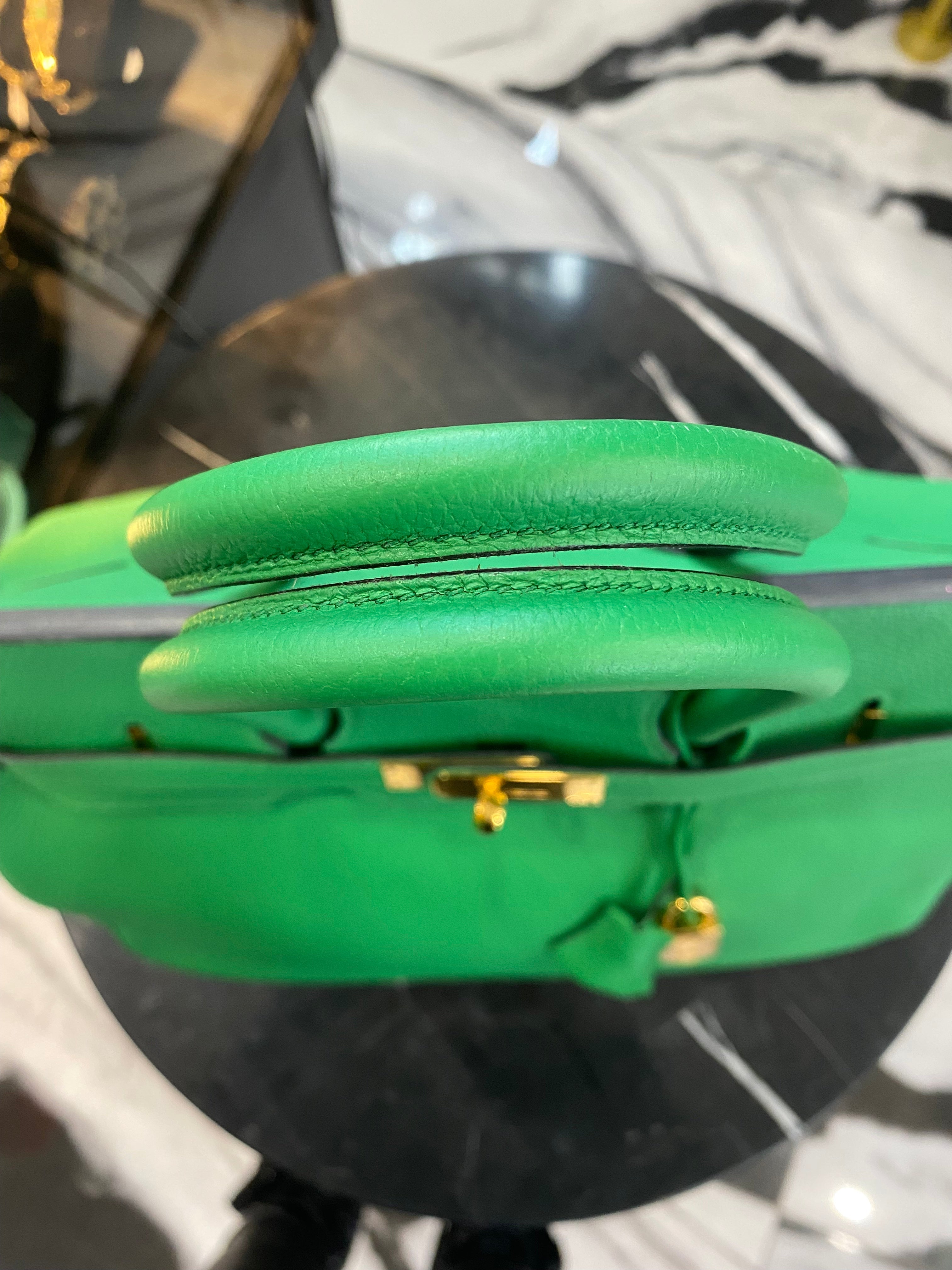 HERMÈS BIRKIN 35 BAMBOO TOGO LEATHER HANDBAG