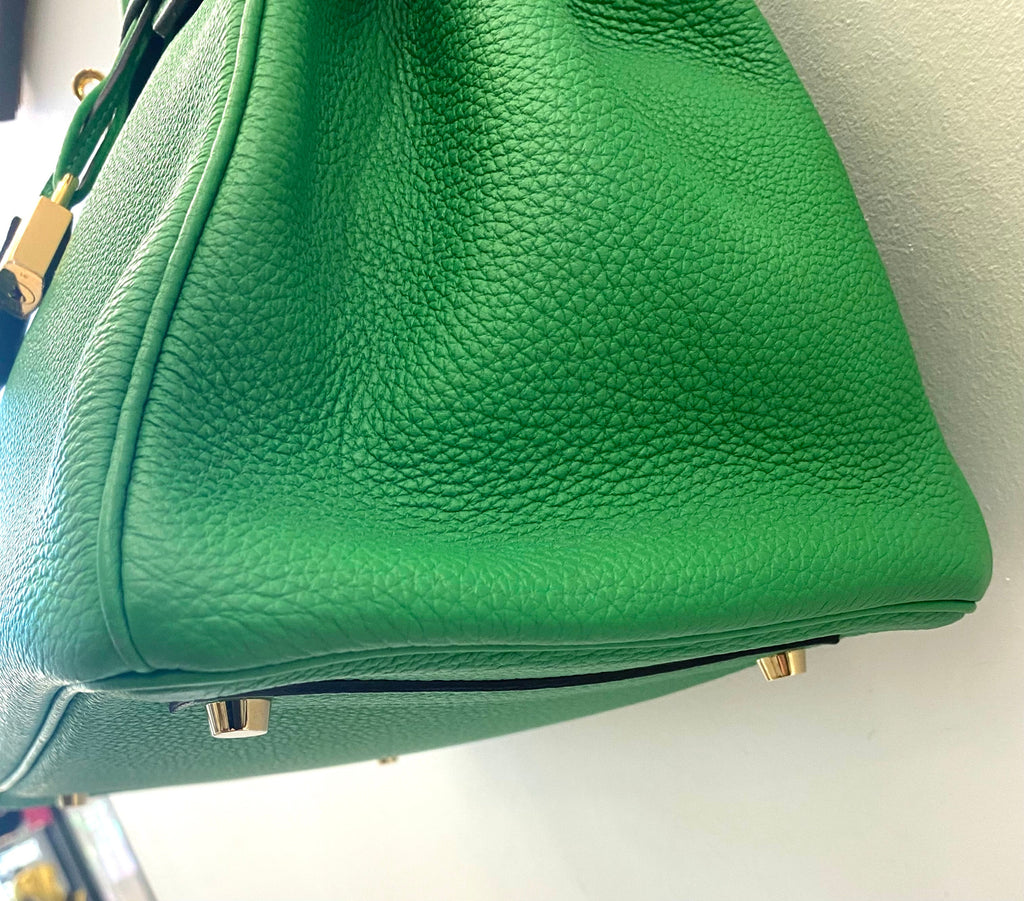 HERMÈS BIRKIN 35 BAMBOO TOGO LEATHER HANDBAG