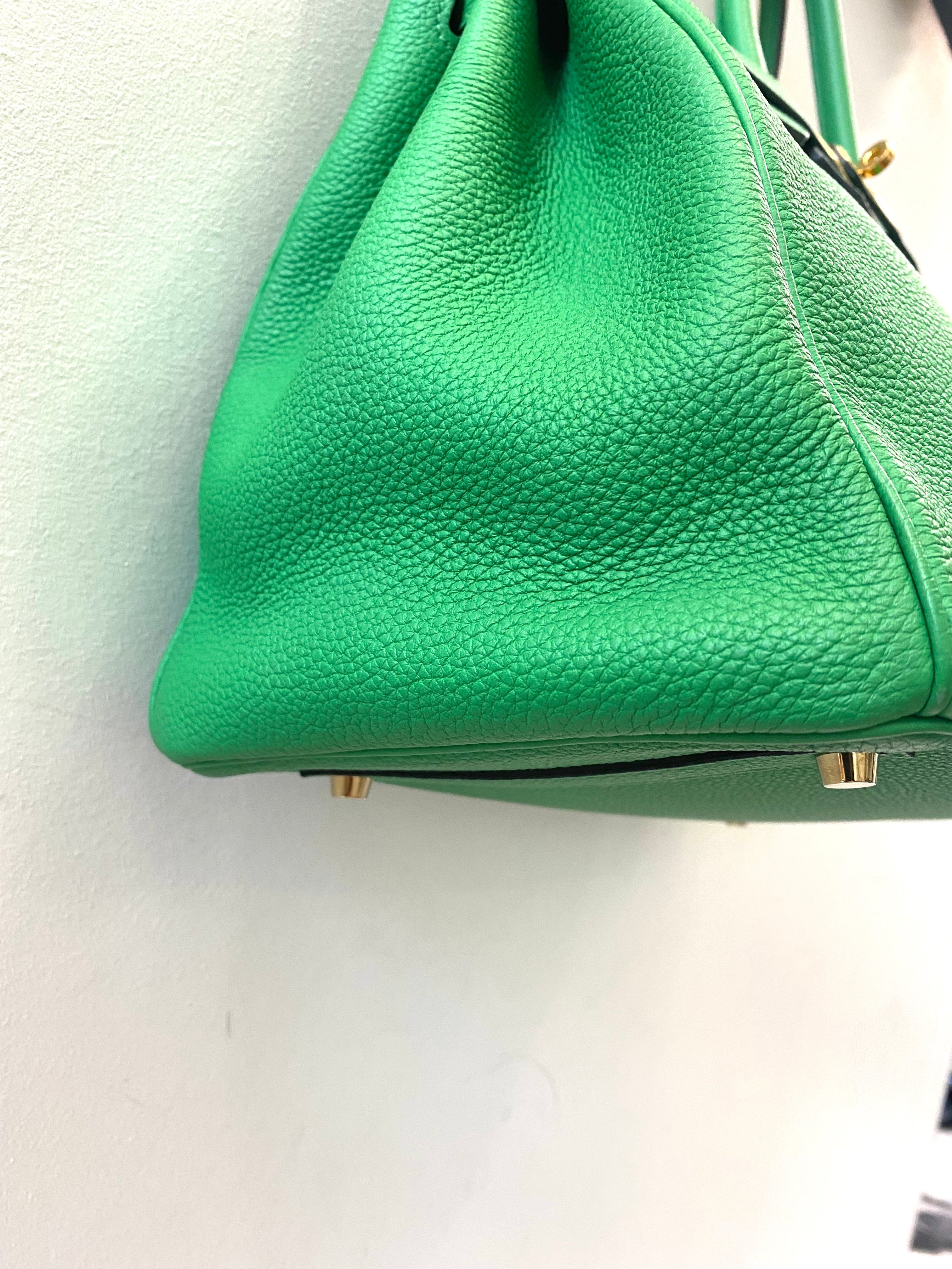 HERMÈS BIRKIN 35 BAMBOO TOGO LEATHER HANDBAG