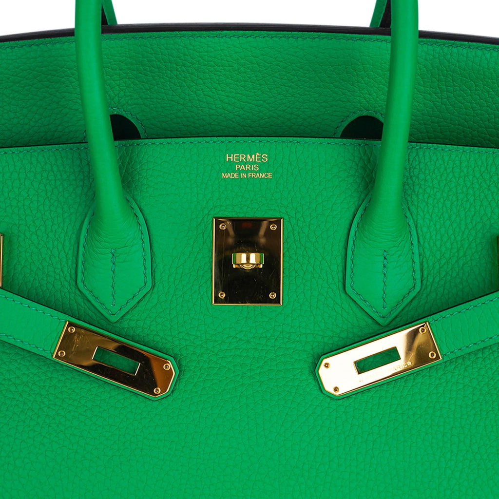 HERMÈS BIRKIN 35 BAMBOO TOGO LEATHER HANDBAG