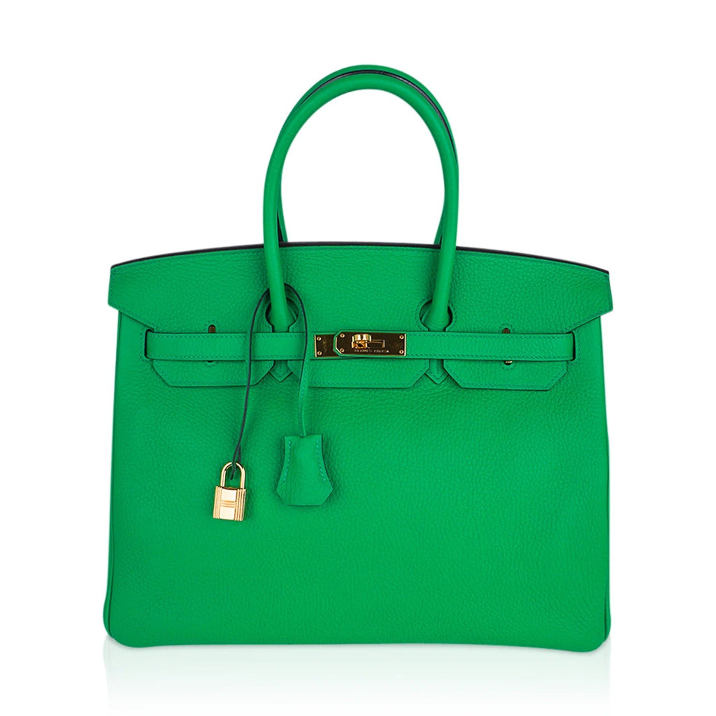HERMÈS BIRKIN 35 BAMBOO TOGO LEATHER HANDBAG
