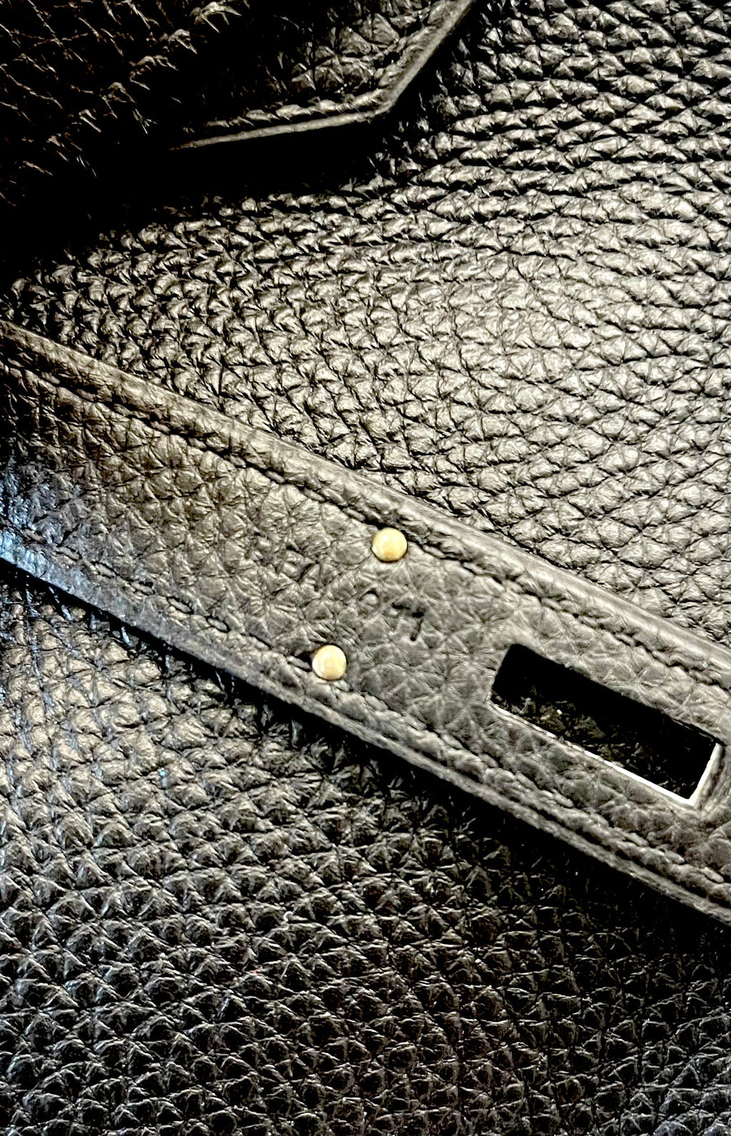 HERMÈS BIRKIN 40 CLEMENCE LEATHER PALLADIUM HARDWARE