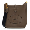 HERMÈS TAURILLON CLEMENCE AMAZONE EVELYNE TPM MINI BAG ETOUPE