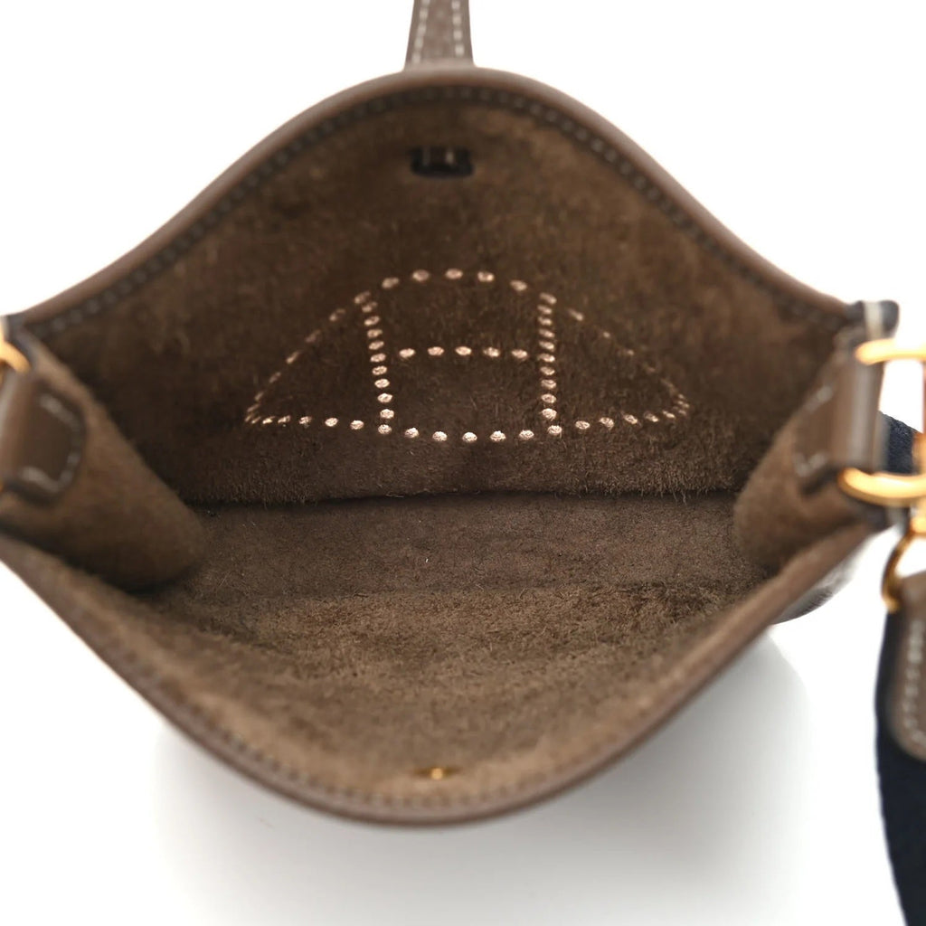 HERMÈS TAURILLON CLEMENCE AMAZONE EVELYNE TPM MINI BAG ETOUPE